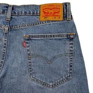 Levi's 505 Jeans Men's 34x36 Blue Medium Wash Denim